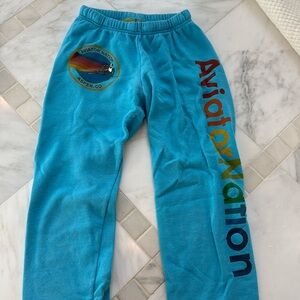 Aviator nation blue sweatpants